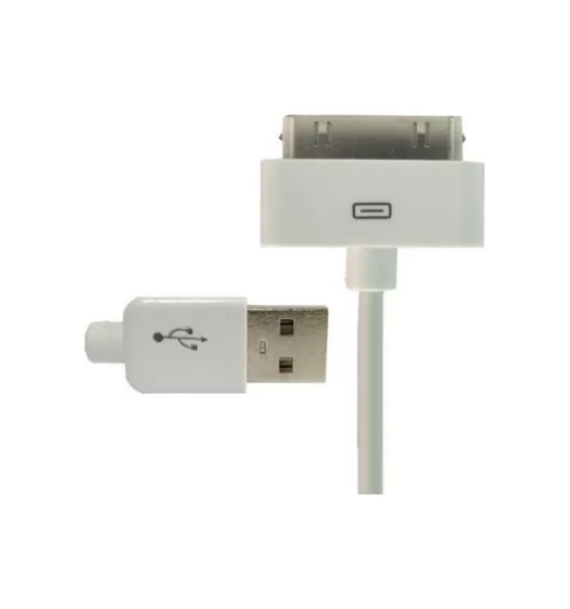 Cable USB CARGA Y DATOS para IPhone 2G, 3G, 3GS, 4, 4S, iPad, iPad 2, iPod Classic, iPod Nano, iPod Video 3