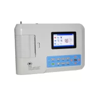Electrocardiógrafo Portátil ECG EKG Digital 3-canales con pantalla táctil TFT LCD a color con Software 9